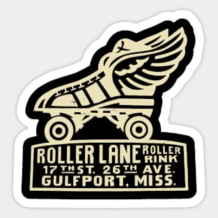 Vintage Roller Skating Mississippi Sticker